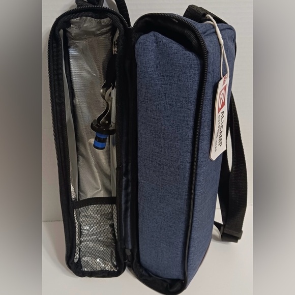 NWT LEXI HOME 7-PIECE BEVERAGE CARRIER TOTE BAG W/ACCESSORIES PLASTIC BEVERAGE - Picture 6 of 10